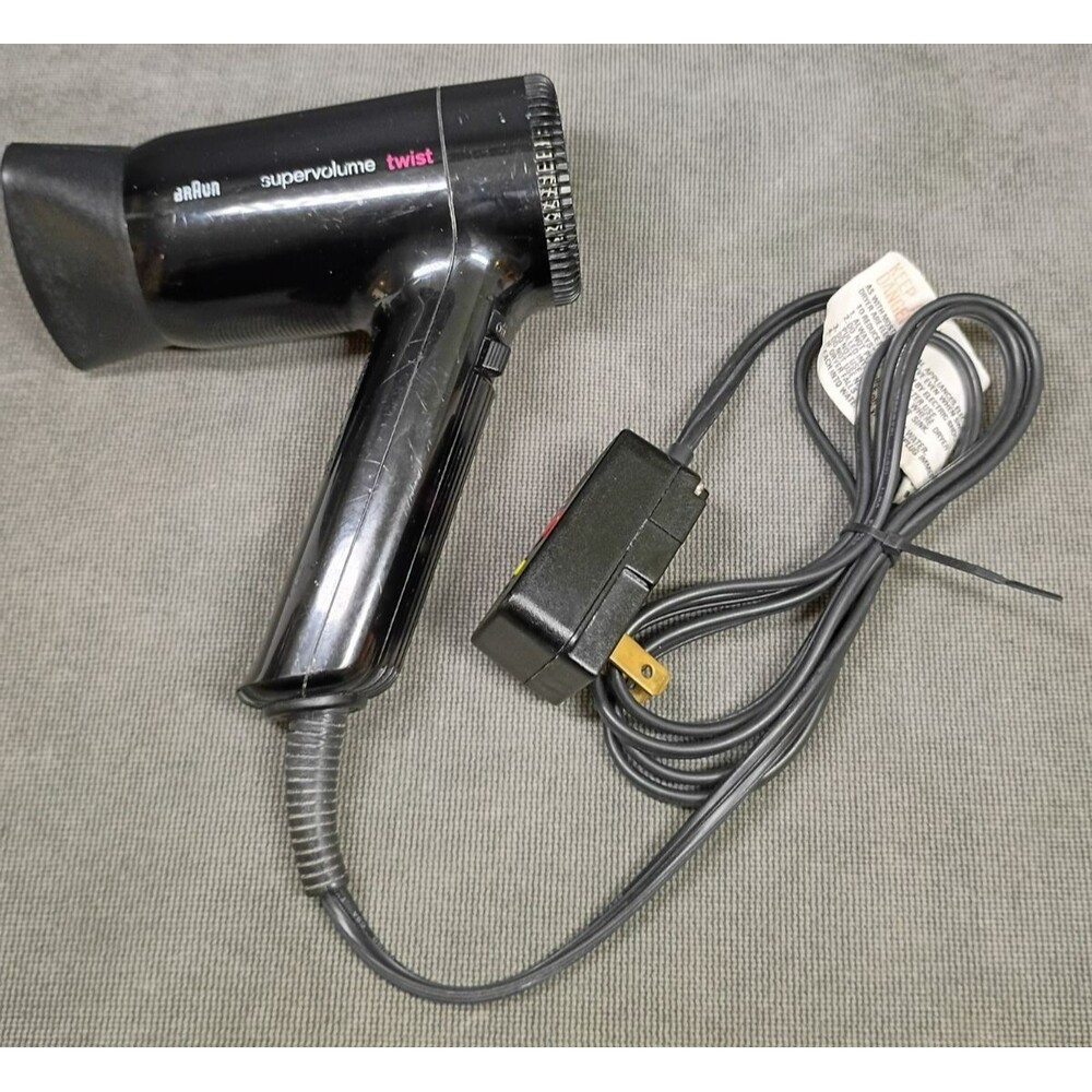 Braun Super Volume Twist Hair Dryer w/Nozzle Compact 1200w 125V Ireland